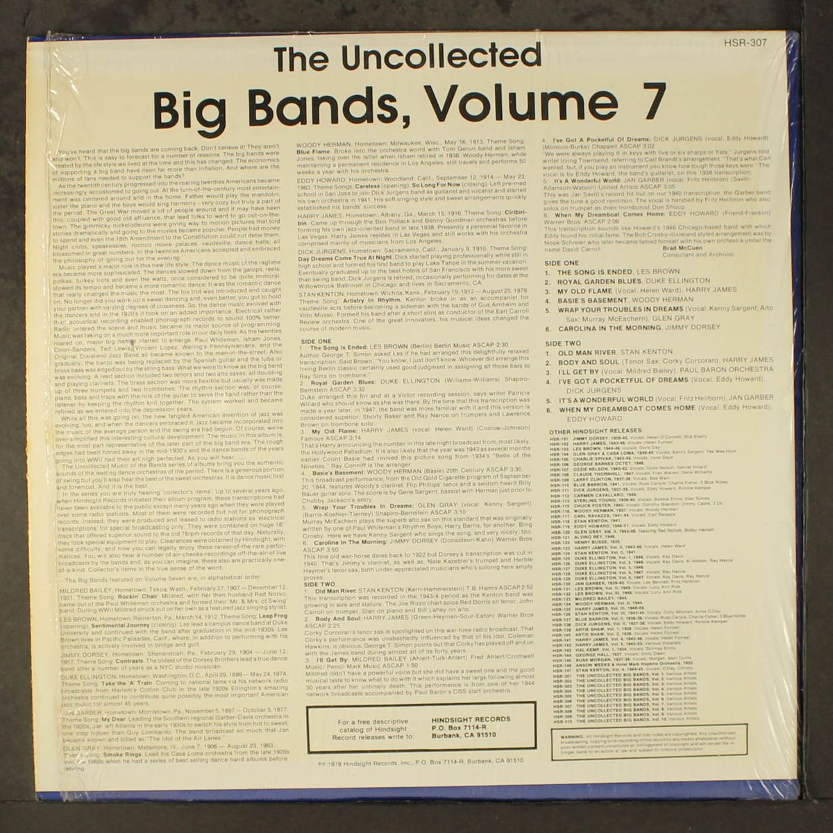 uncollected big bands vol 7 by VARIOUS