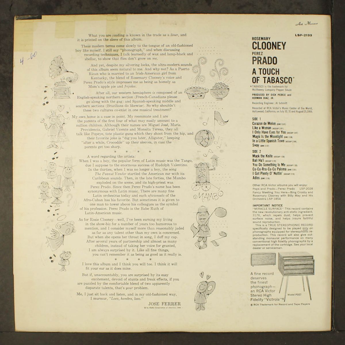 a touch of tabasco by ROSEMARY CLOONEY & PEREZ PRADO
