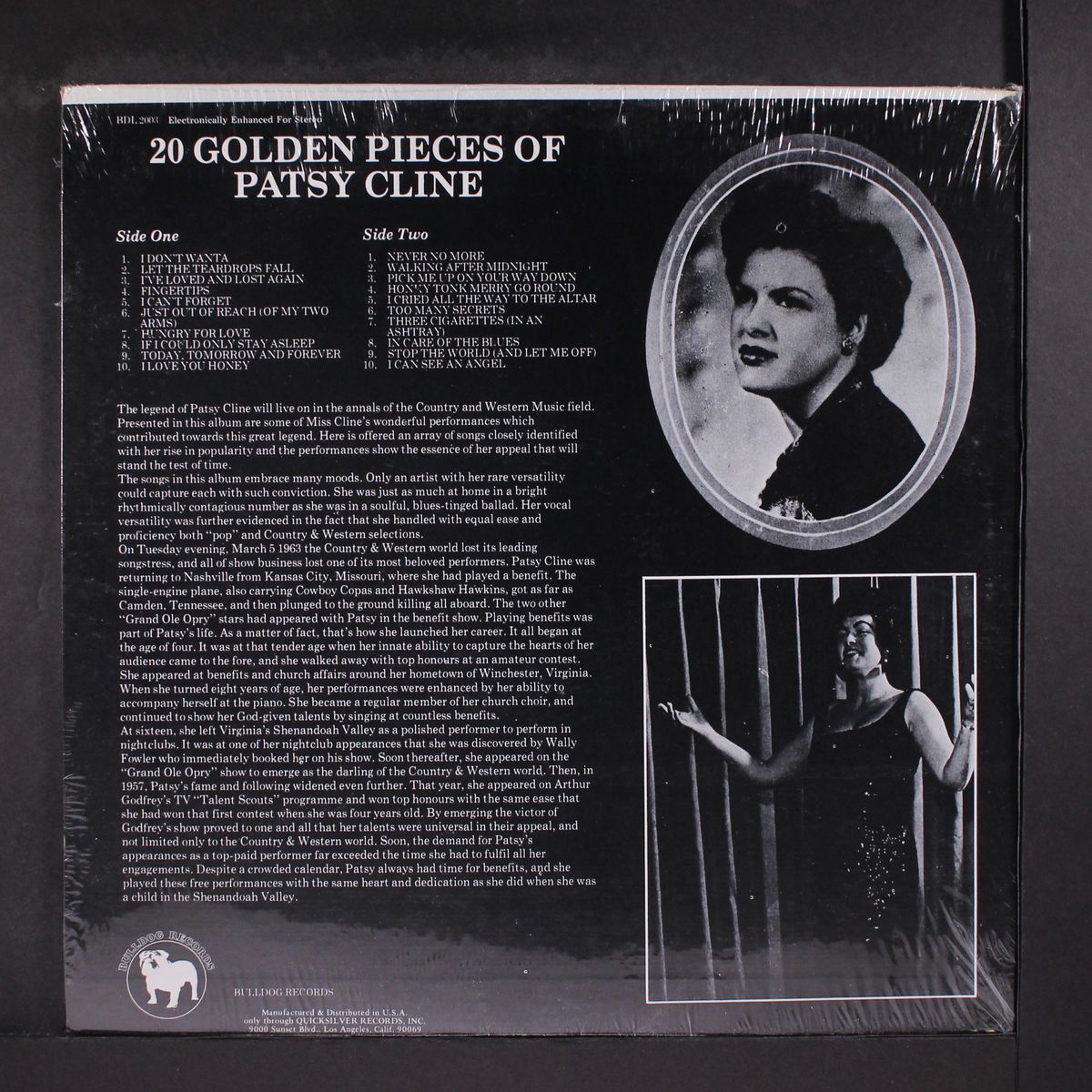 20 golden pieces of by PATSY CLINE