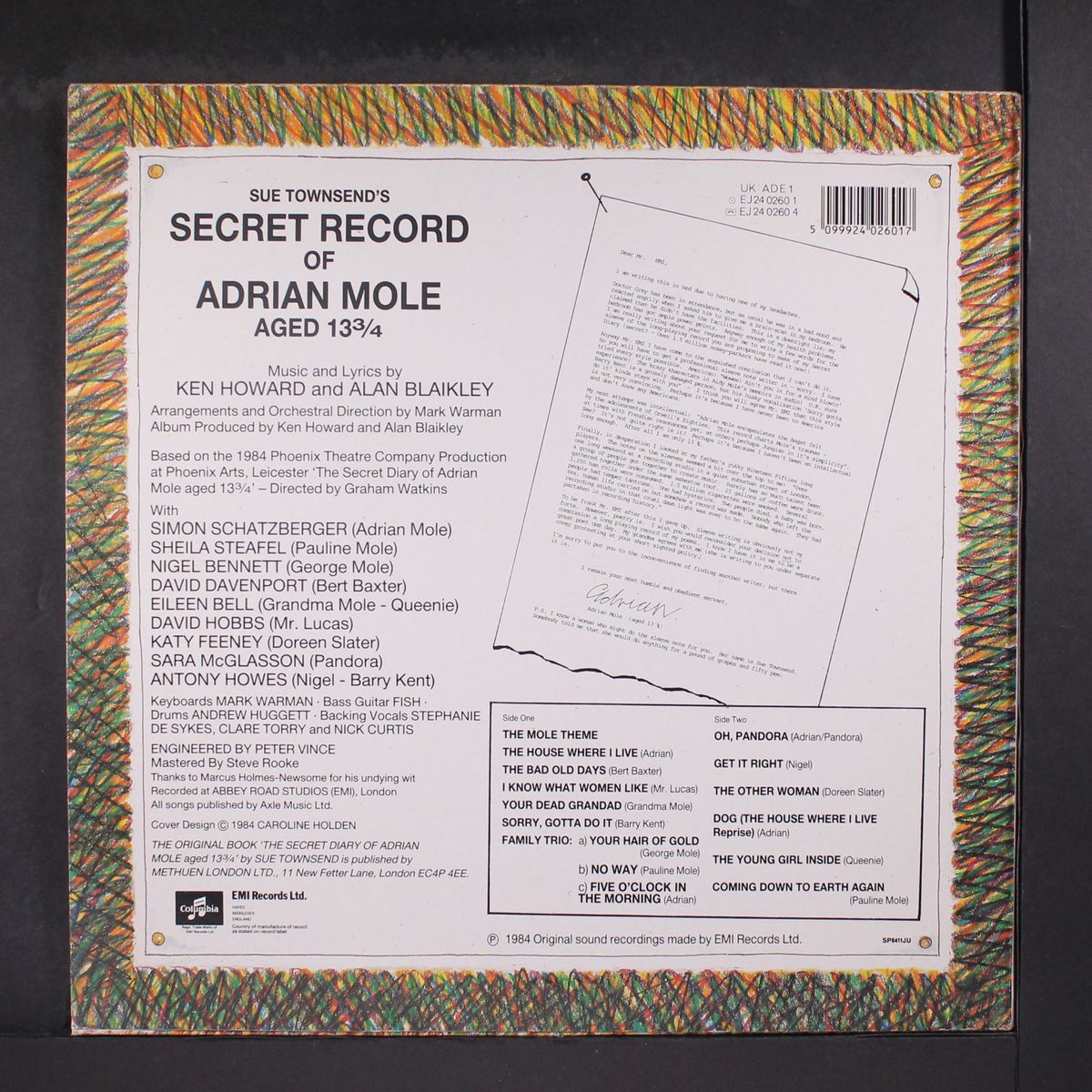 sue townsend's secret record of adrian mole by VARIOUS