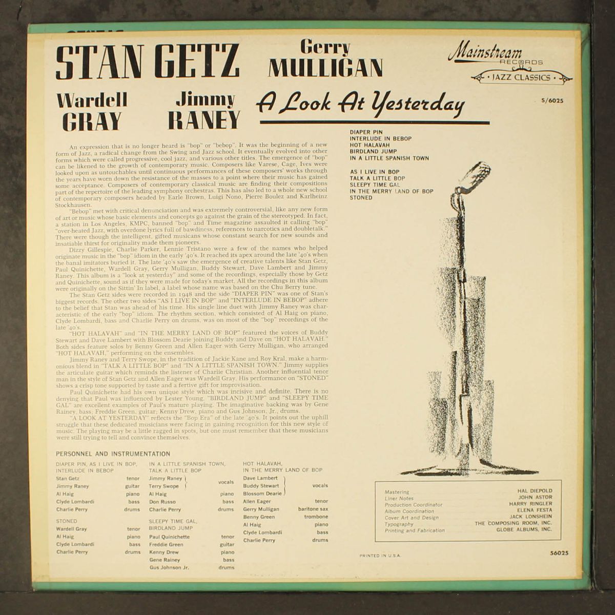 a look at yesterday by STAN GETZ
