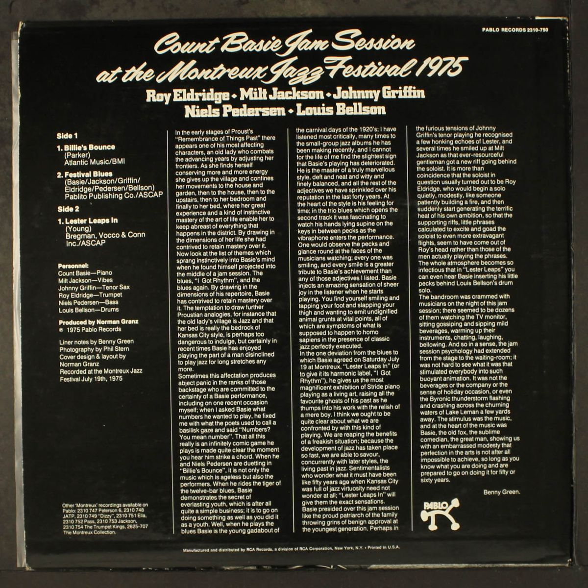 jam at the montreux jazz festival 1975 by COUNT BASIE