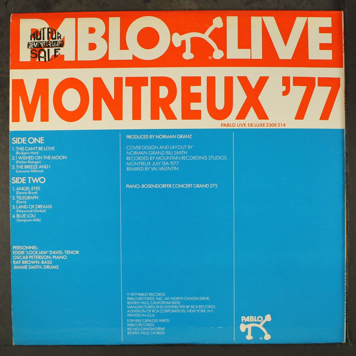 montreux '77 by EDDIE 'LOCKJAW' DAVIS