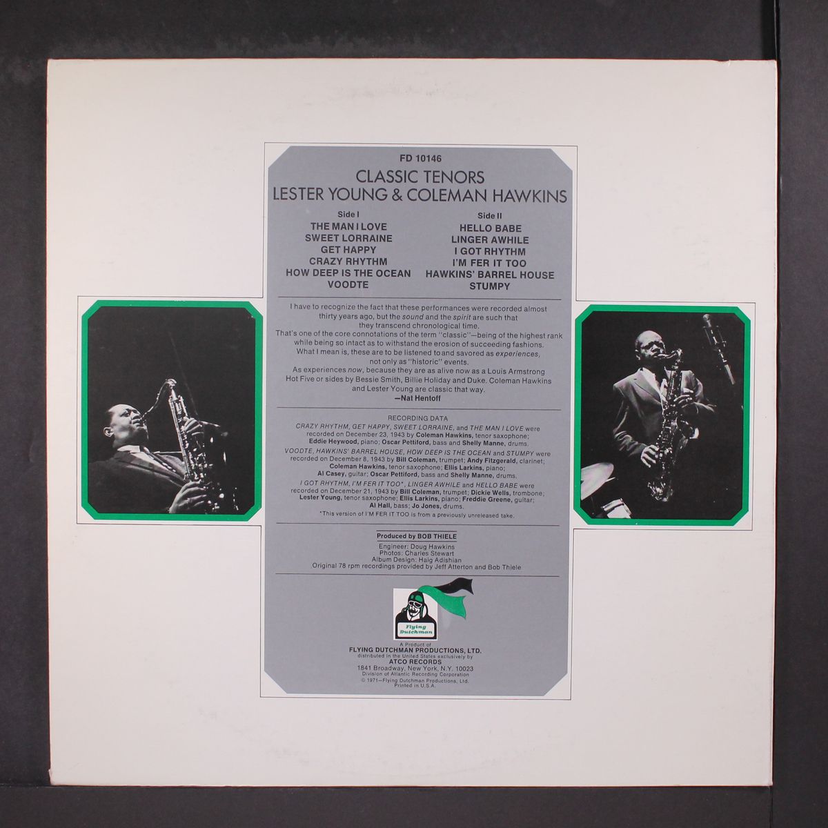 classic tenors by LESTER YOUNG / COLEMAN HAWKINS