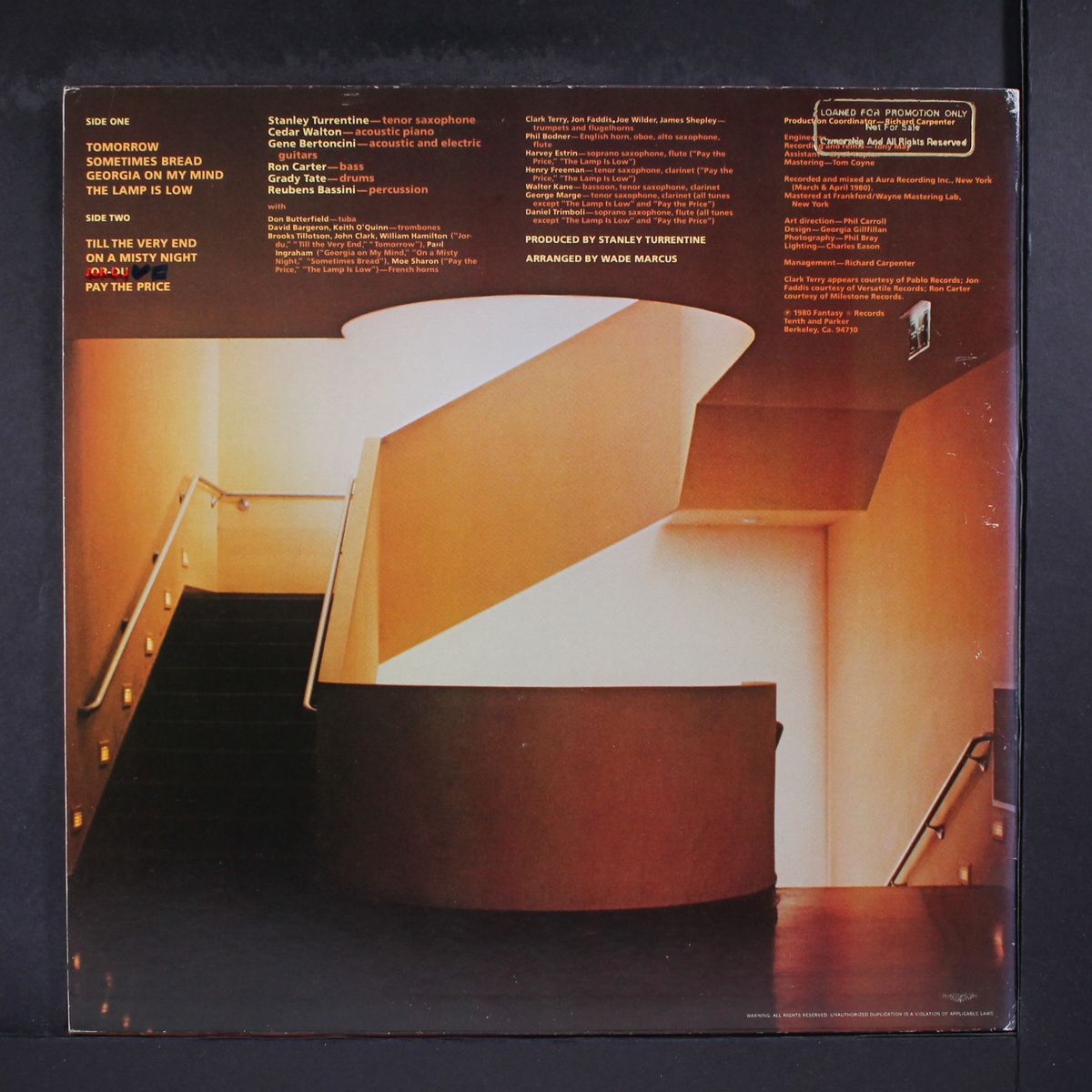 use the stairs by STANLEY TURRENTINE