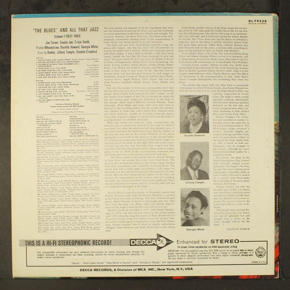 the blues and all that jazz by VARIOUS