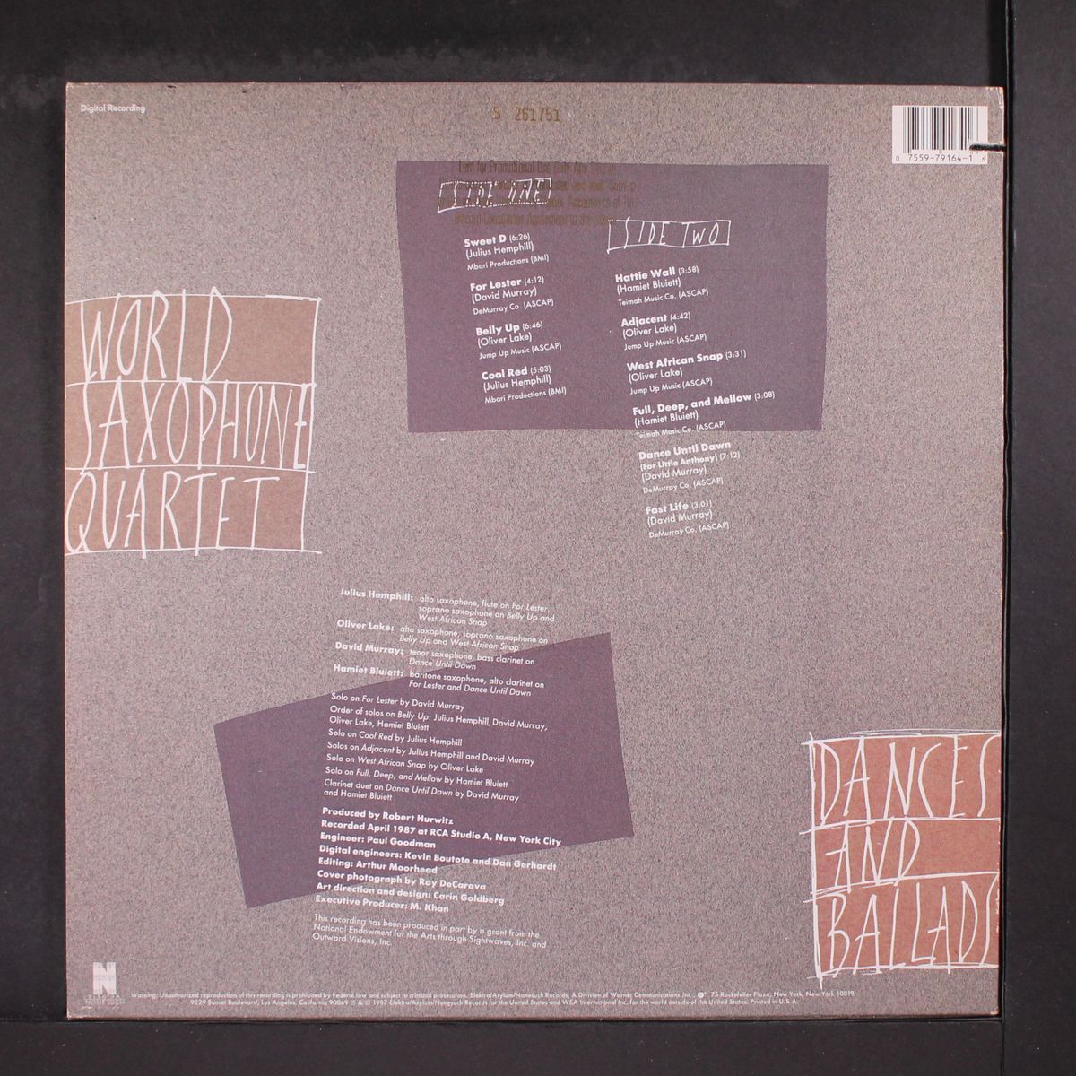 dances & ballads by WORLD SAXOPHONE QUARTET