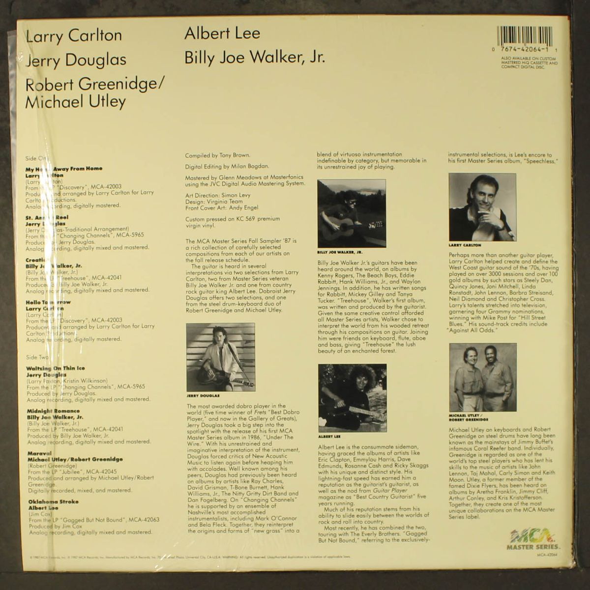 master series fall sampler '87 by VARIOUS