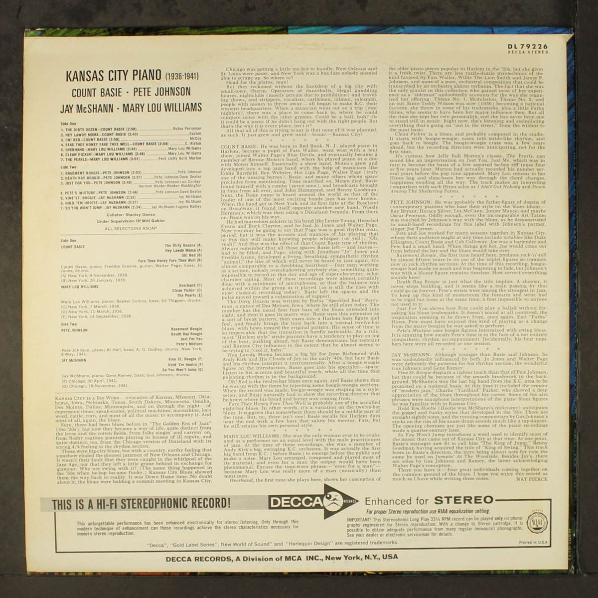 kansas city piano by VARIOUS