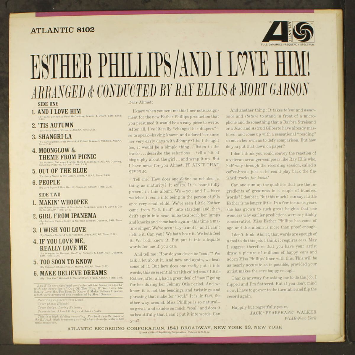 and i love him by ESTHER PHILLIPS