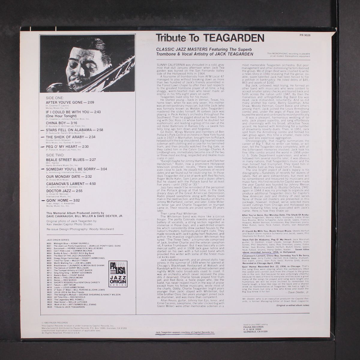 tribute to teagarden by JACK TEAGARDEN