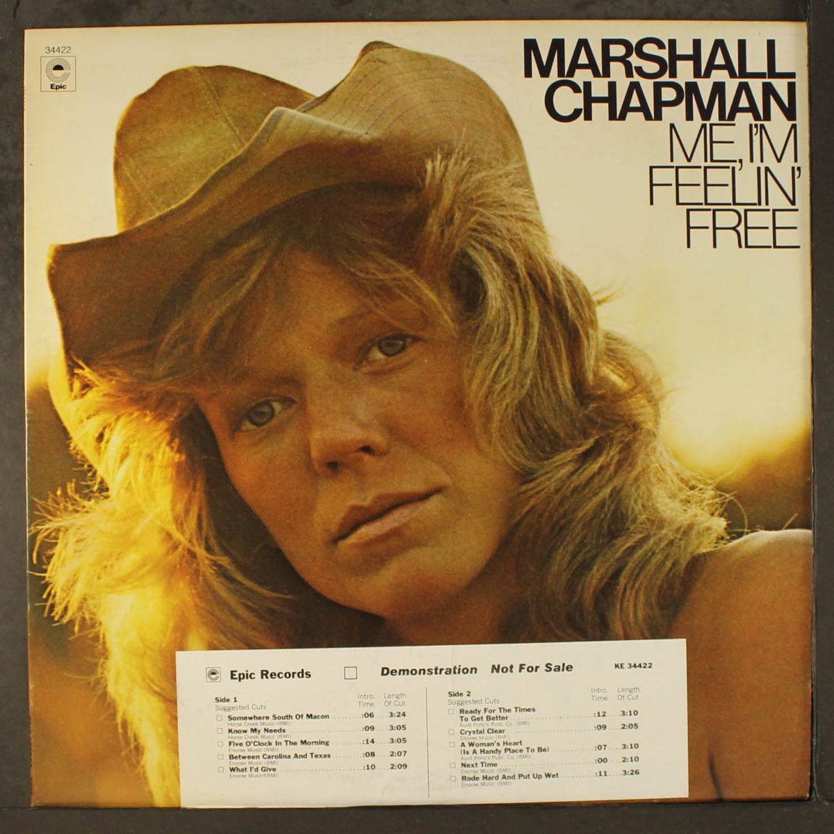 me, i'm feelin' free by MARSHALL CHAPMAN