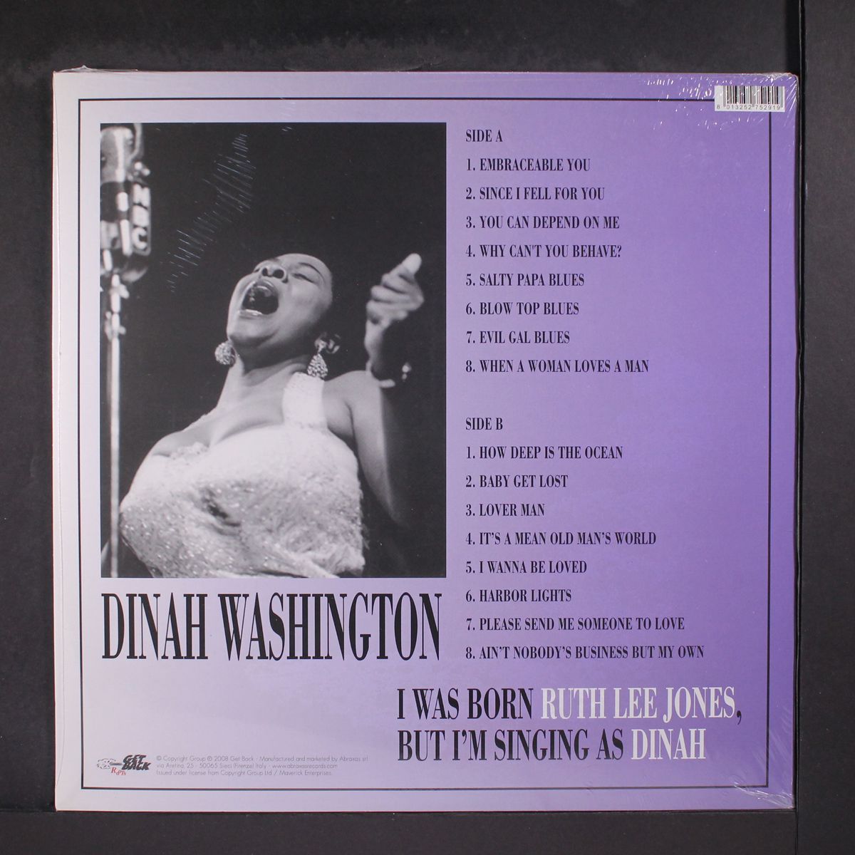 i was born ruth lee jones, but i'm singing as dinah by DINAH WASHINGTON