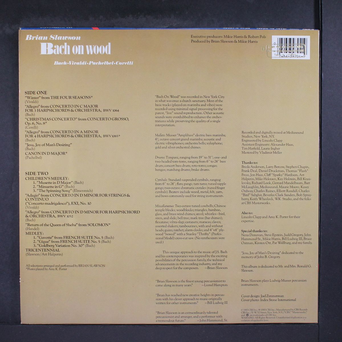 bach on wood by BRIAN SLAWSON