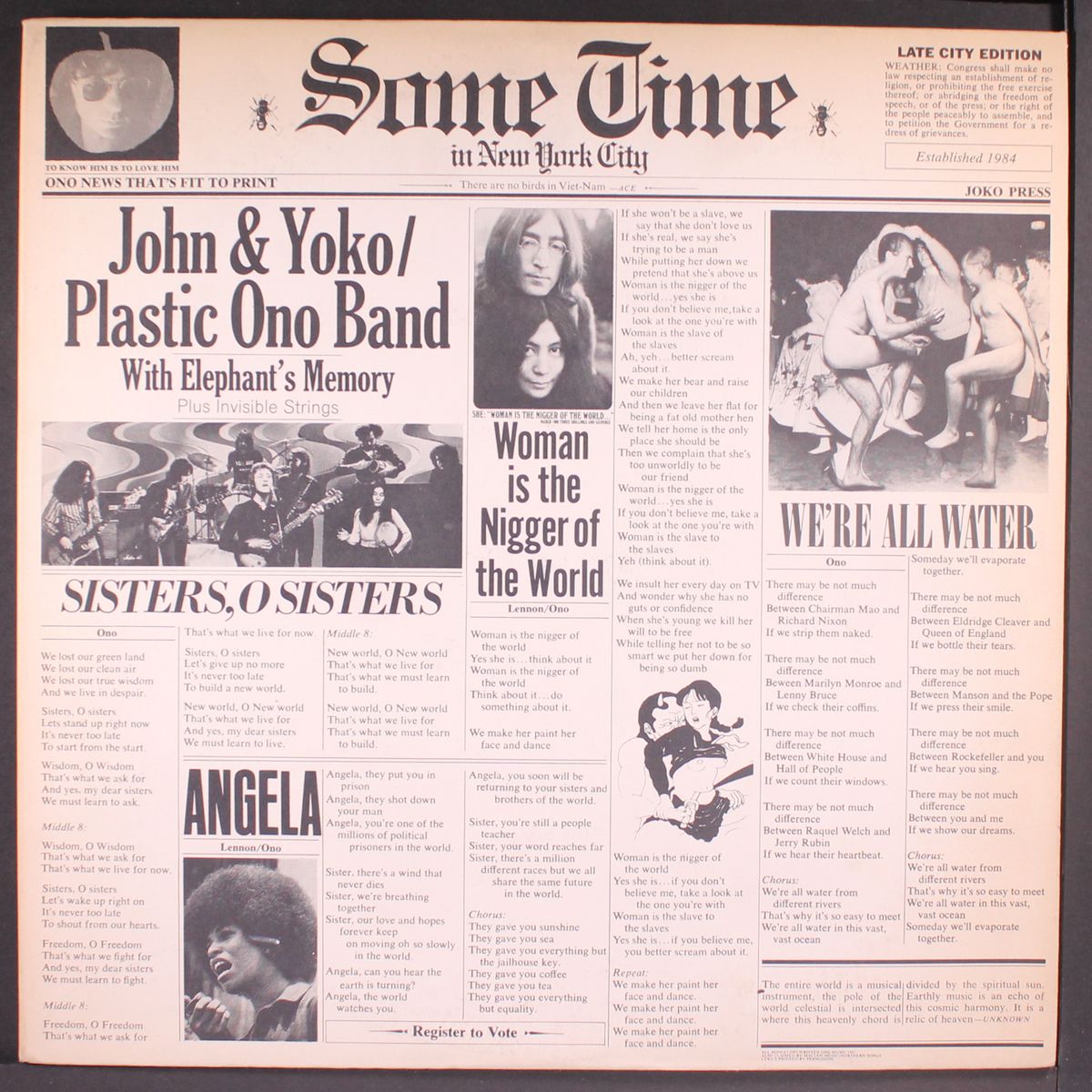 some time in new york city by JOHN LENNON