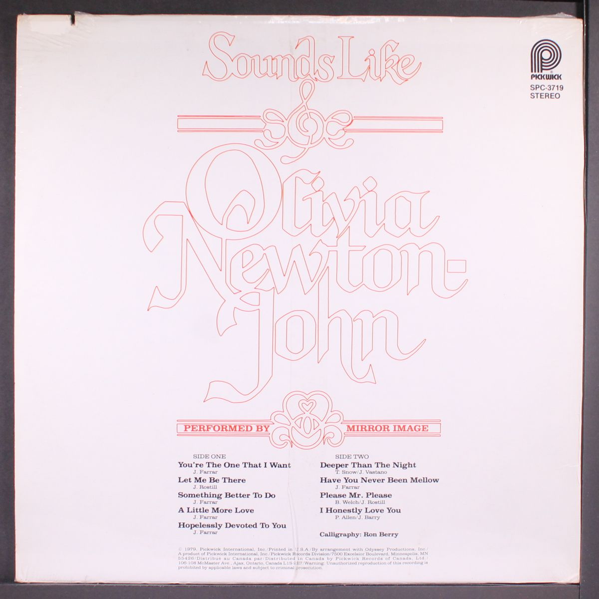 sounds like olivia newton john by MIRROR IMAGE