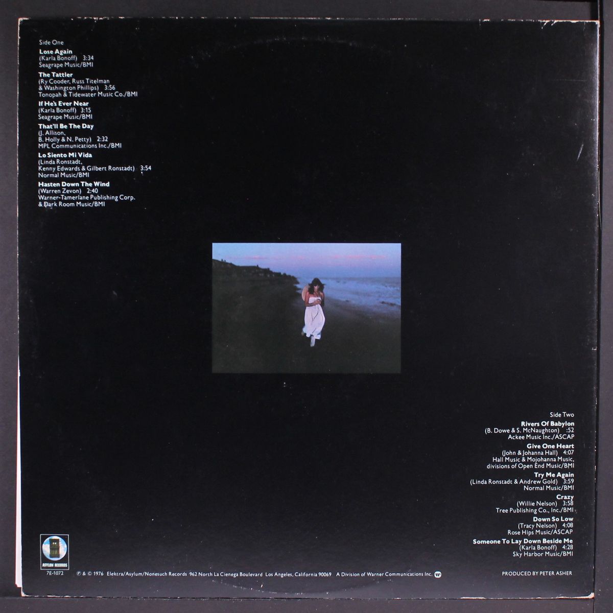 hasten down the wind by LINDA RONSTADT