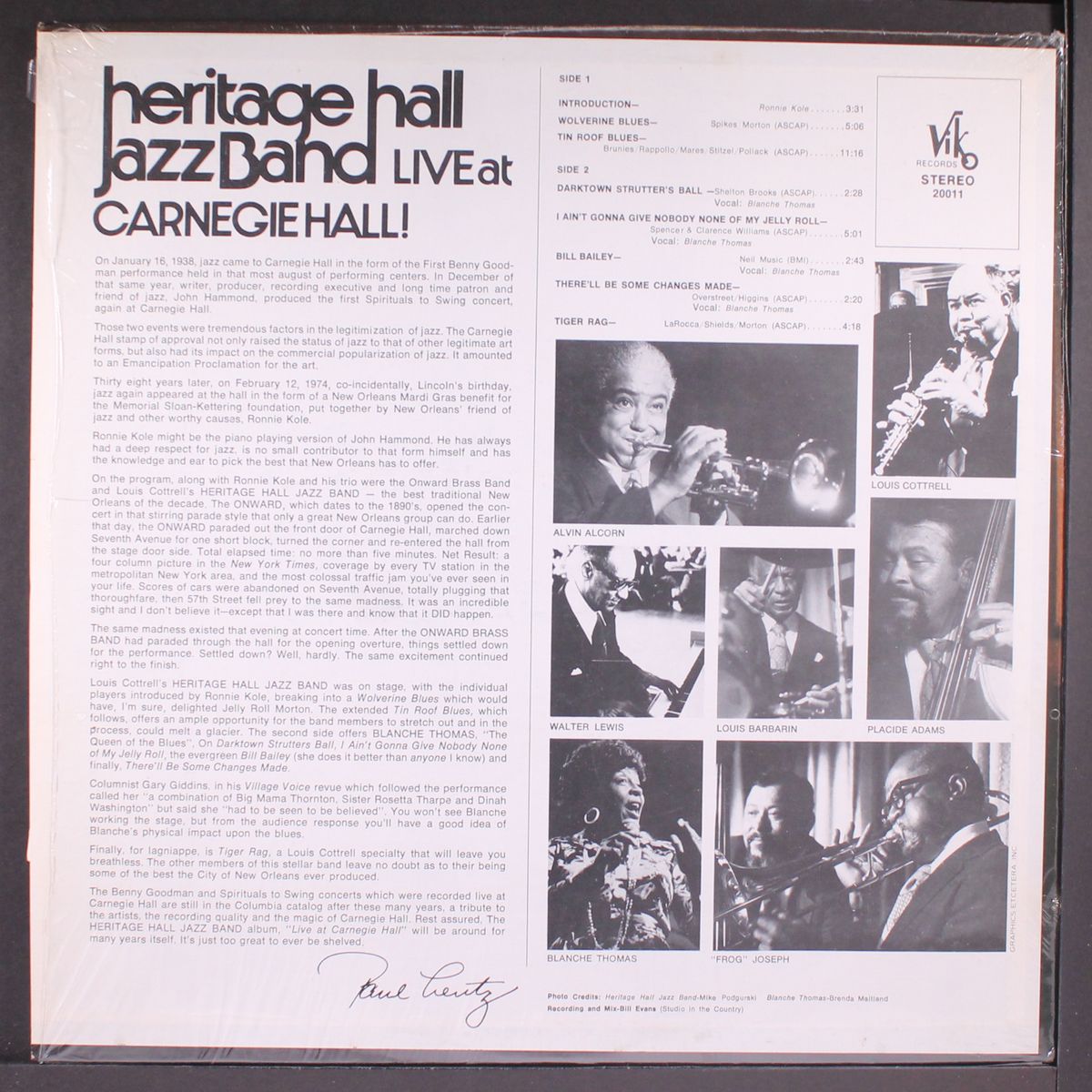 live at carnegie hall by LOUIS COTTRELL