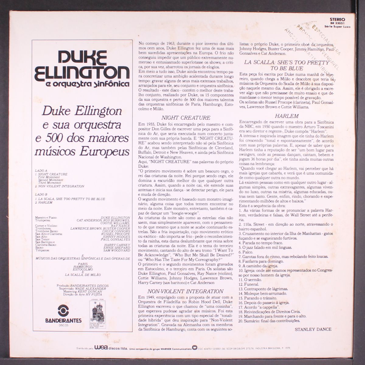 e orquestra sinfonica by DUKE ELLINGTON