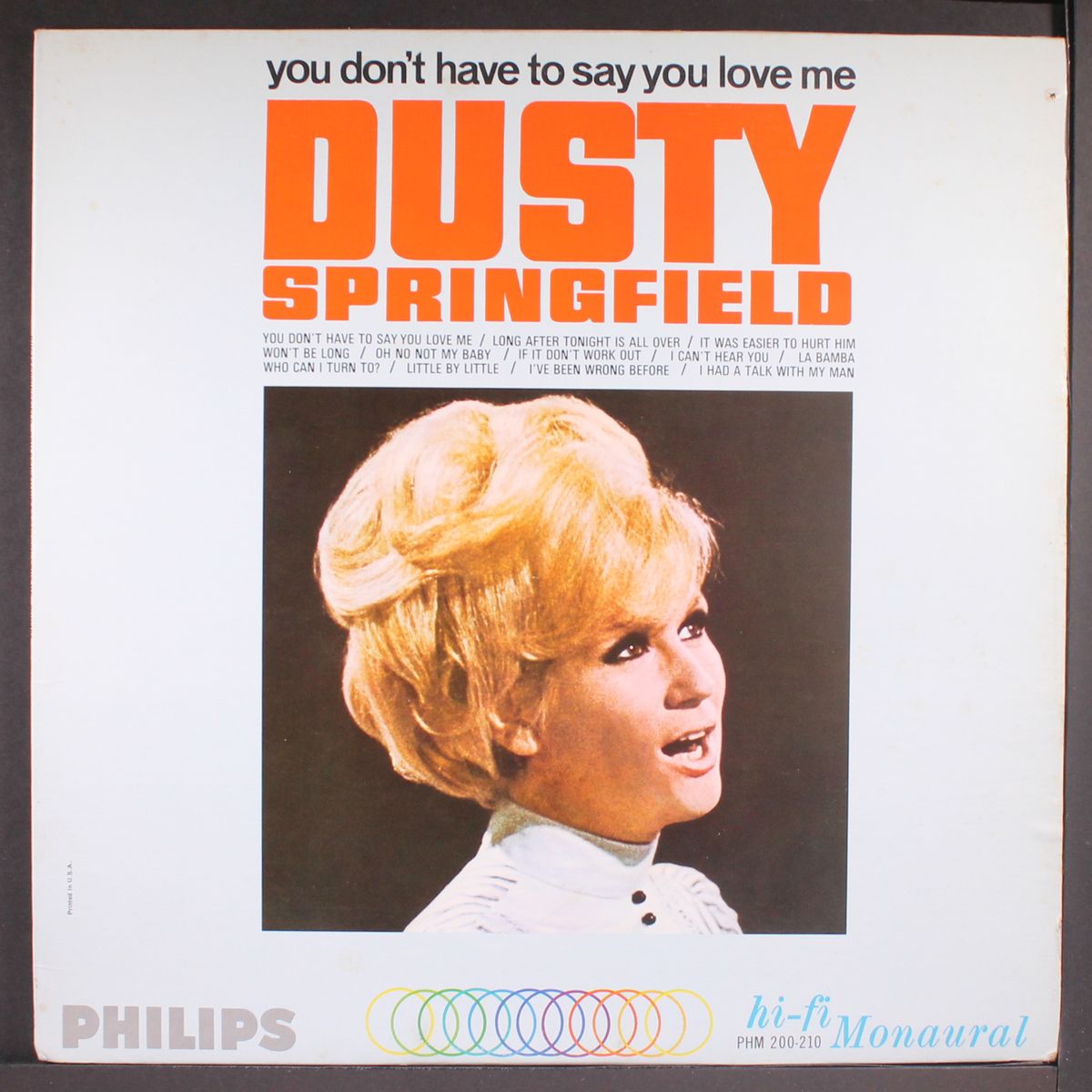 you don't have to say you love me by DUSTY SPRINGFIELD