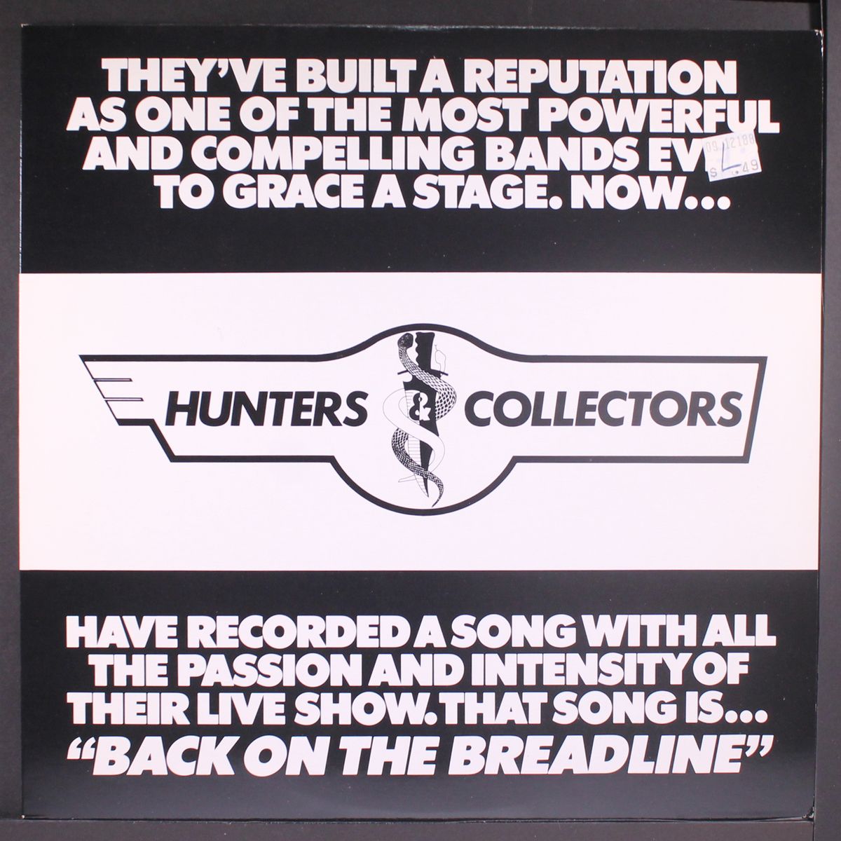back on the breadline / same by HUNTERS & COLLECTORS