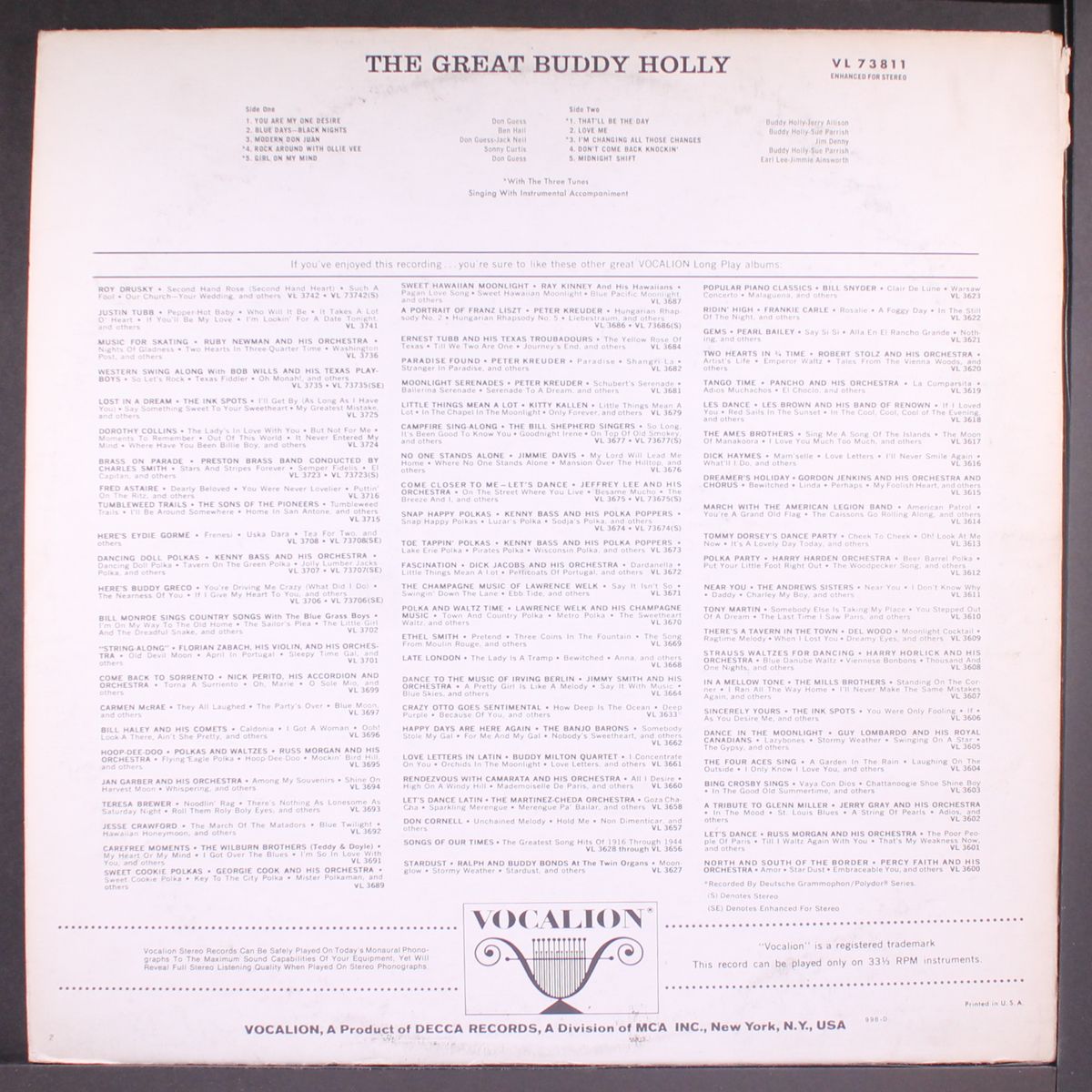 the great by BUDDY HOLLY