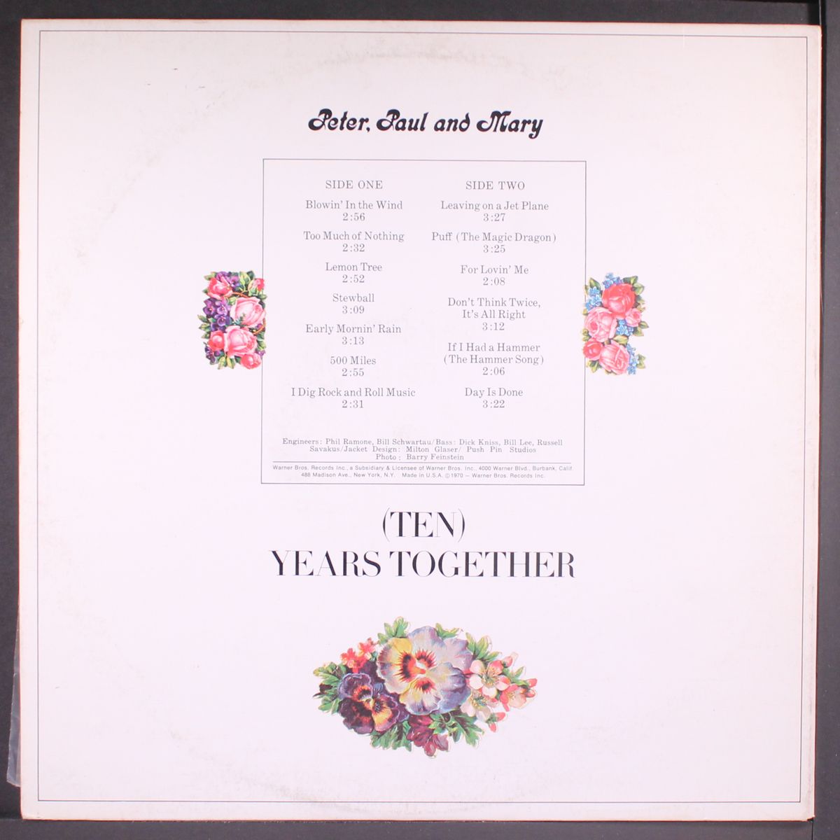 ten years together by PETER, PAUL & MARY