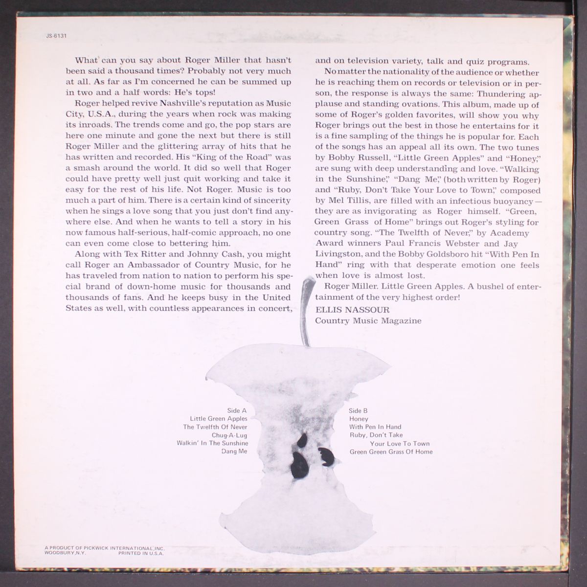 little green apples by ROGER MILLER