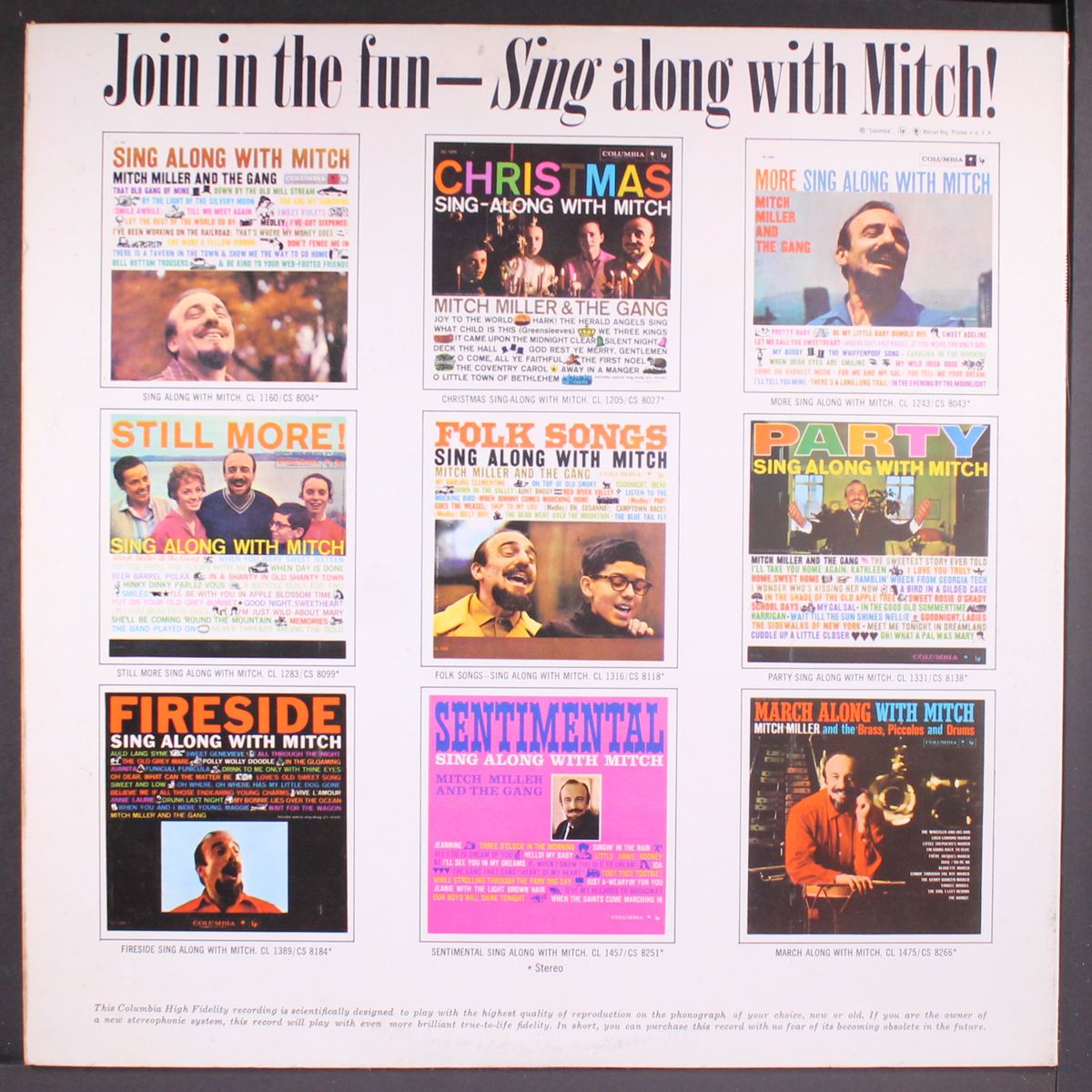 memories, sing along with mitch by MITCH MILLER