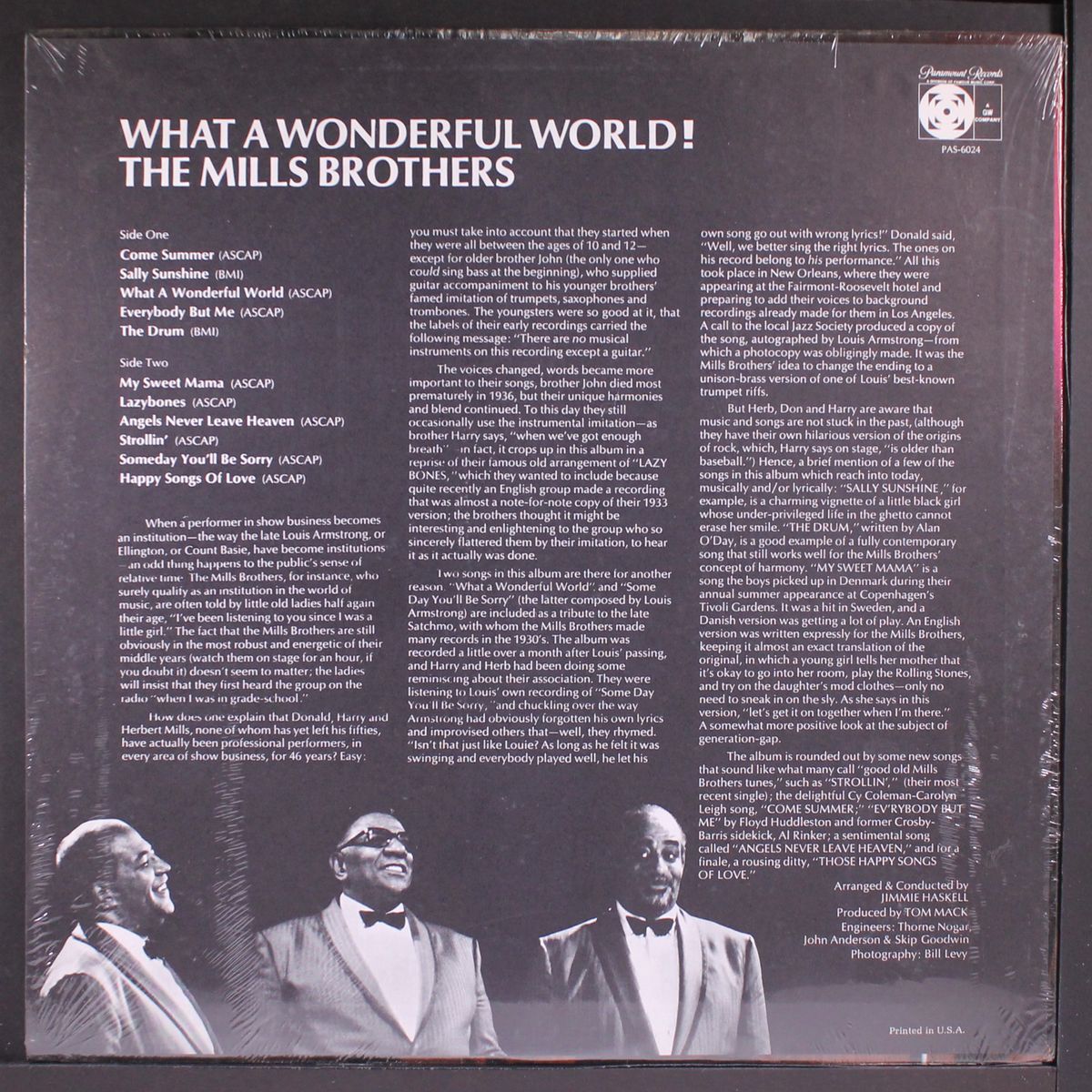 what a wonderful world by MILLS BROTHERS