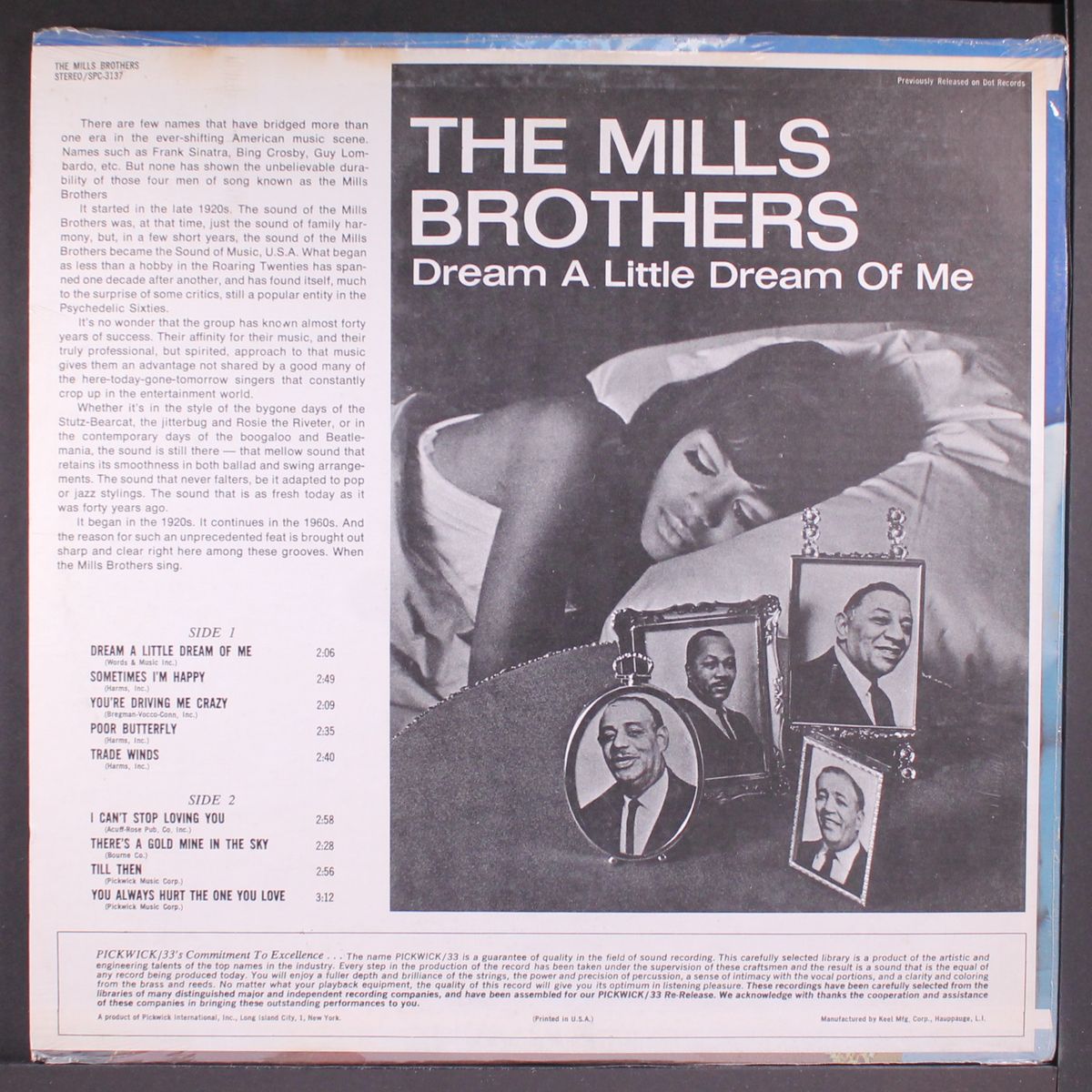 dream a little dream of me by MILLS BROTHERS