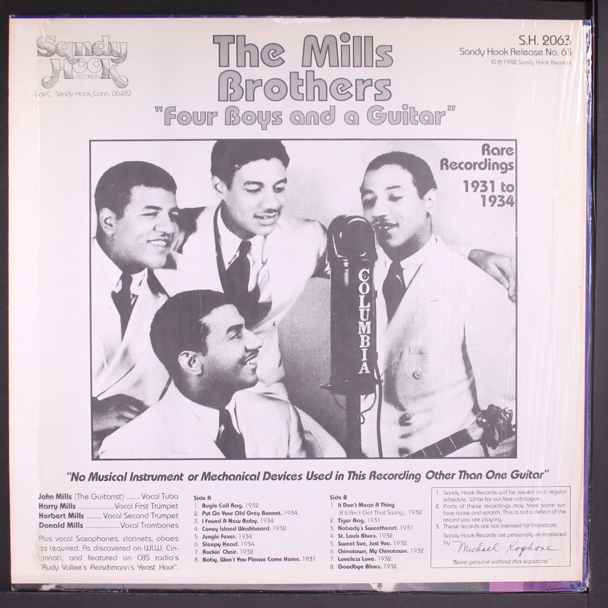 four boys & a guitar by MILLS BROTHERS