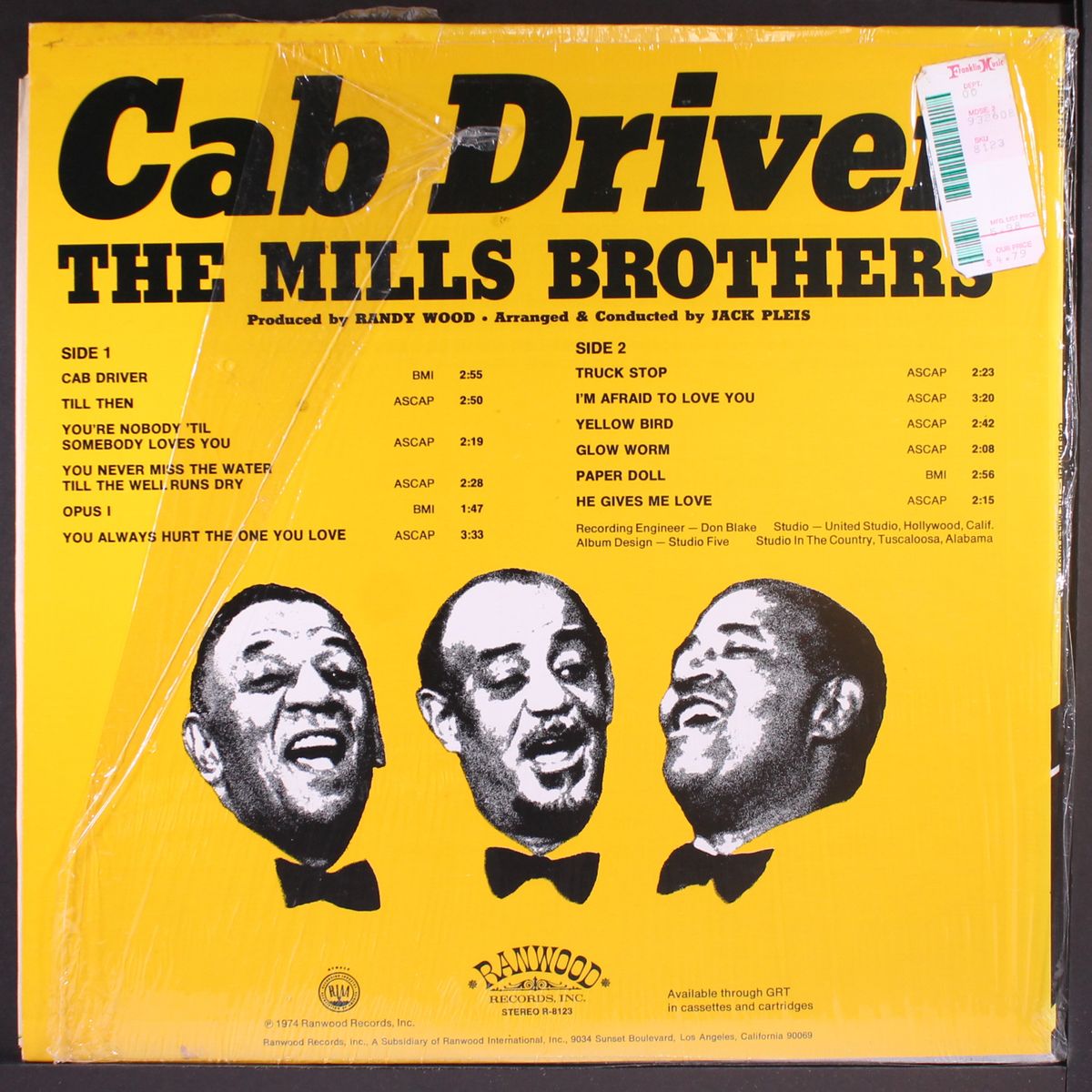 cab driver by MILLS BROTHERS