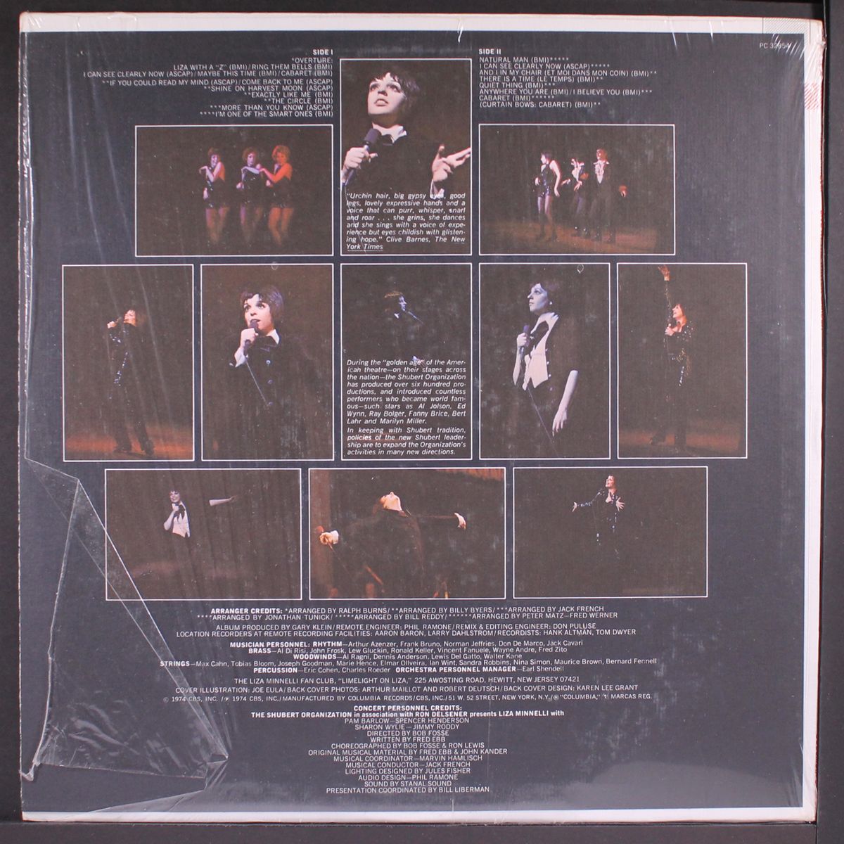 live at the winter garden by LIZA MINNELLI
