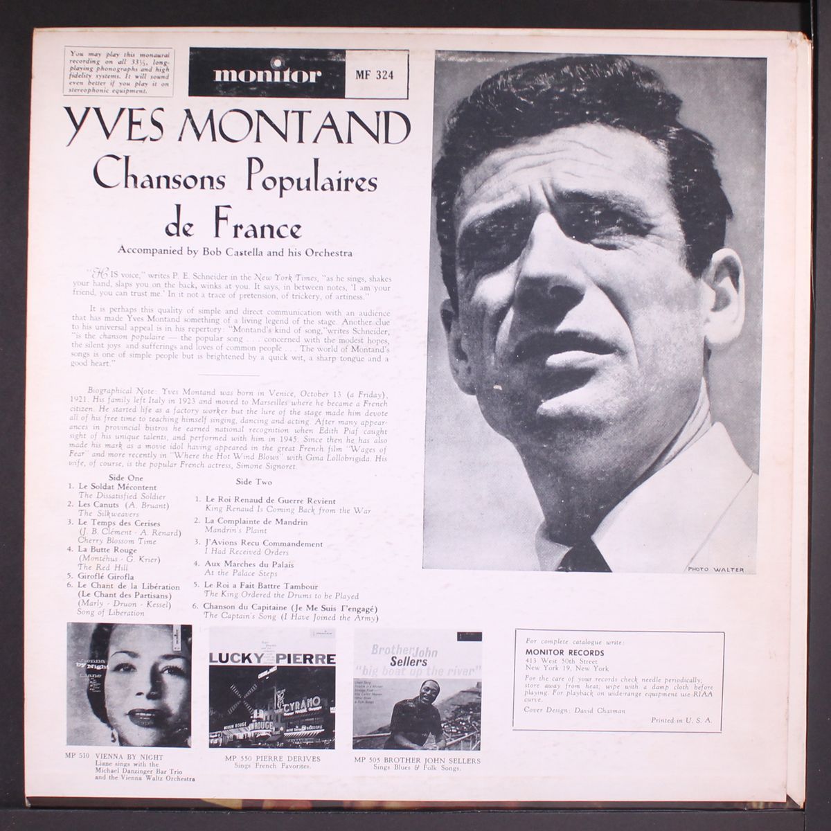 chansons populaires de france by YVES MONTAND
