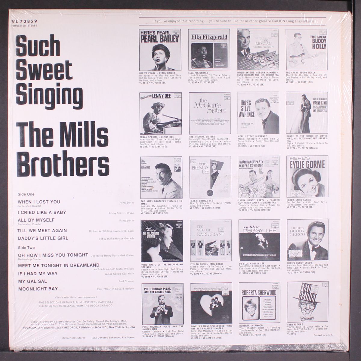 such sweet singin' by MILLS BROTHERS