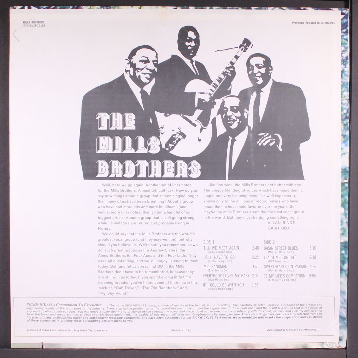 till we meet again by MILLS BROTHERS