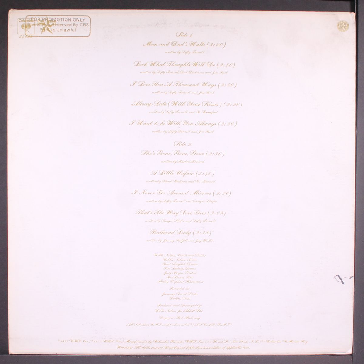 to lefty from willie by WILLIE NELSON
