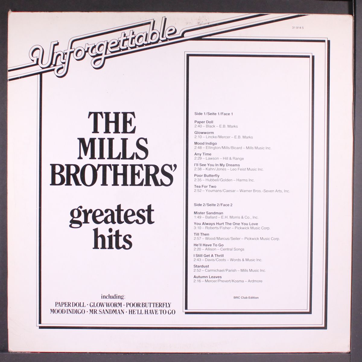 greatest hits by MILLS BROTHERS