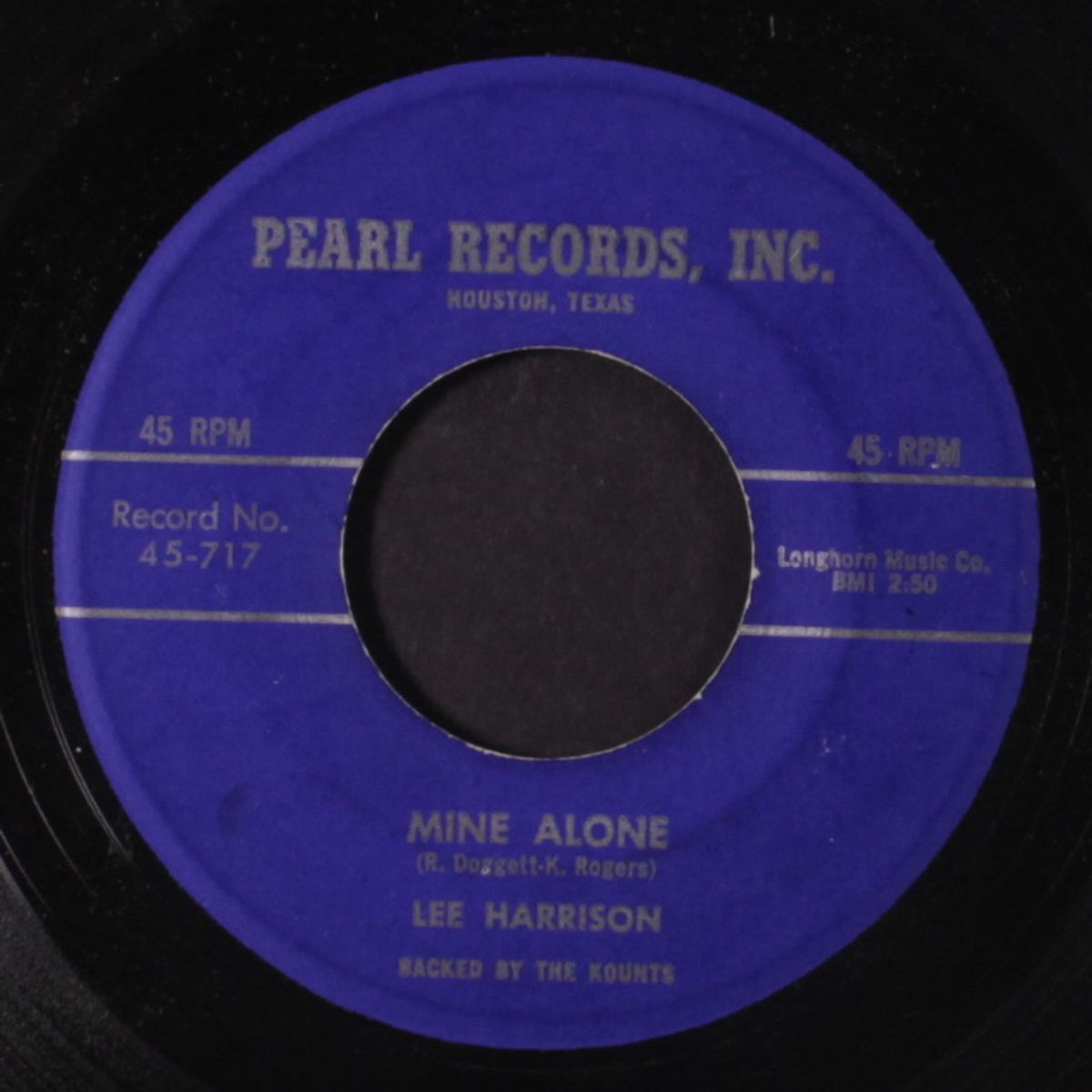 mine alone / so unimportant by LEE HARRISON & KOUNTS