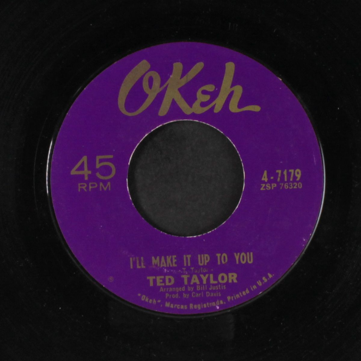 it ain't like that no more / i'll make it up to you by TED TAYLOR
