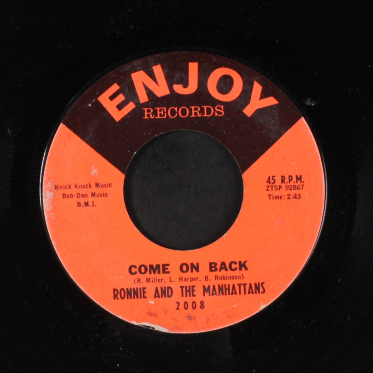 long time no see / come on back by RONNIE & MANHATTANS