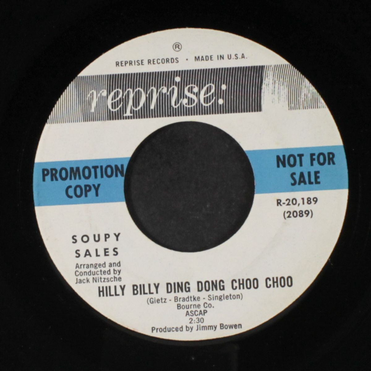 and that's a shame / hilly billy ding dong choo choo by SOUPY SALES