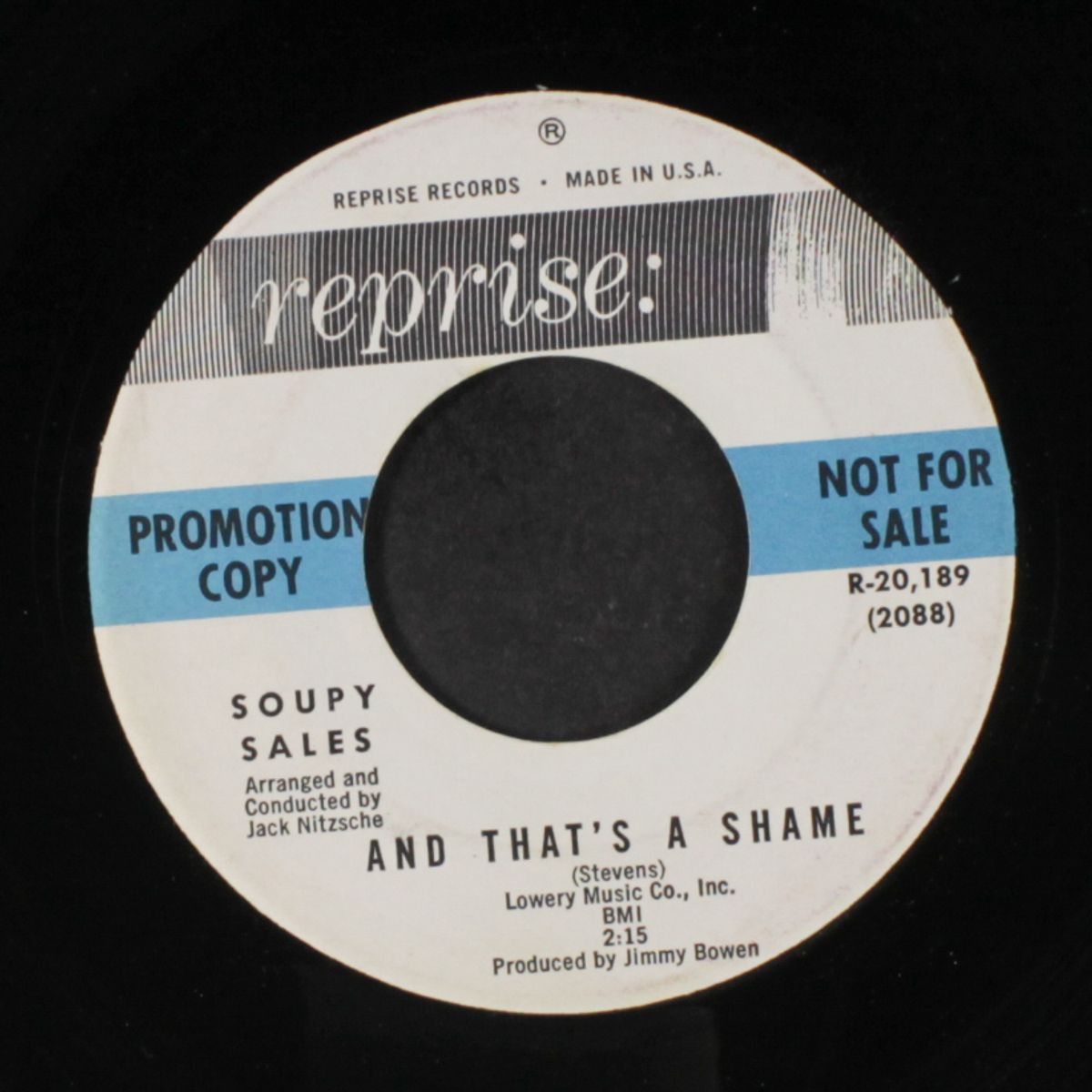 and that's a shame / hilly billy ding dong choo choo by SOUPY SALES