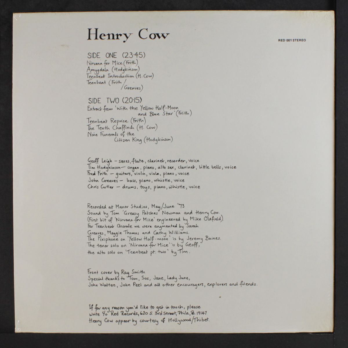 leg end by HENRY COW