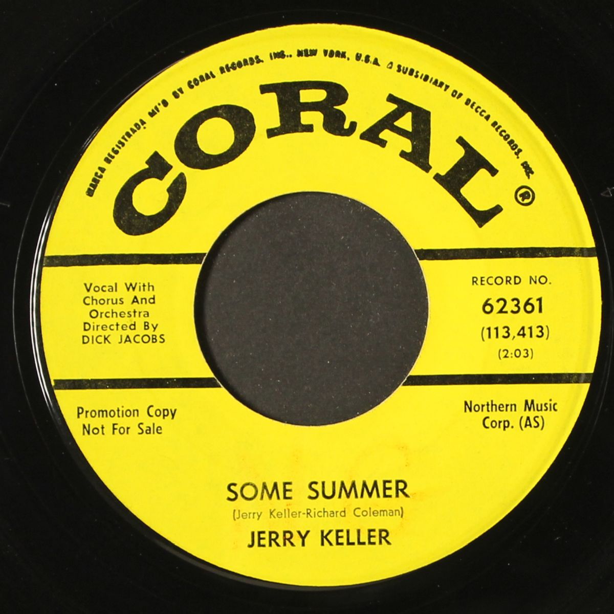 goodnight pretty girl / some summer by JERRY KELLER