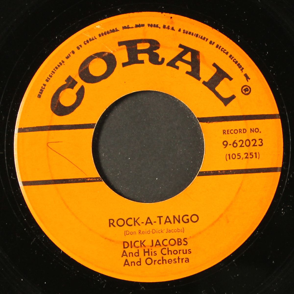rock-a-tango / song of paree by DICK JACOBS