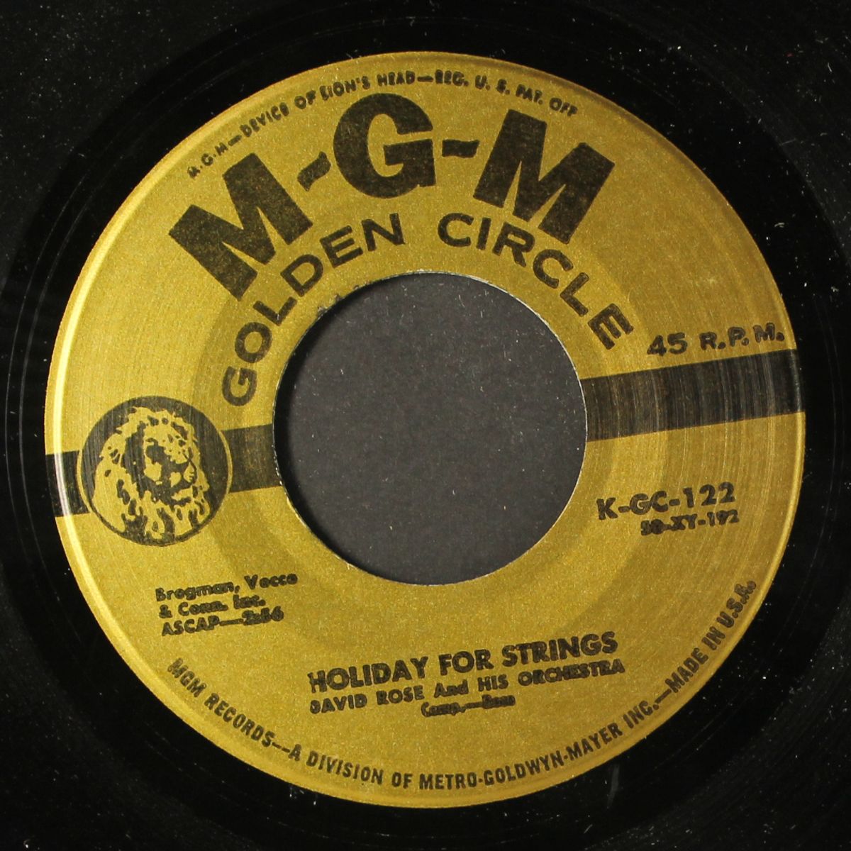 calypso melody / holiday for strings by DAVID ROSE