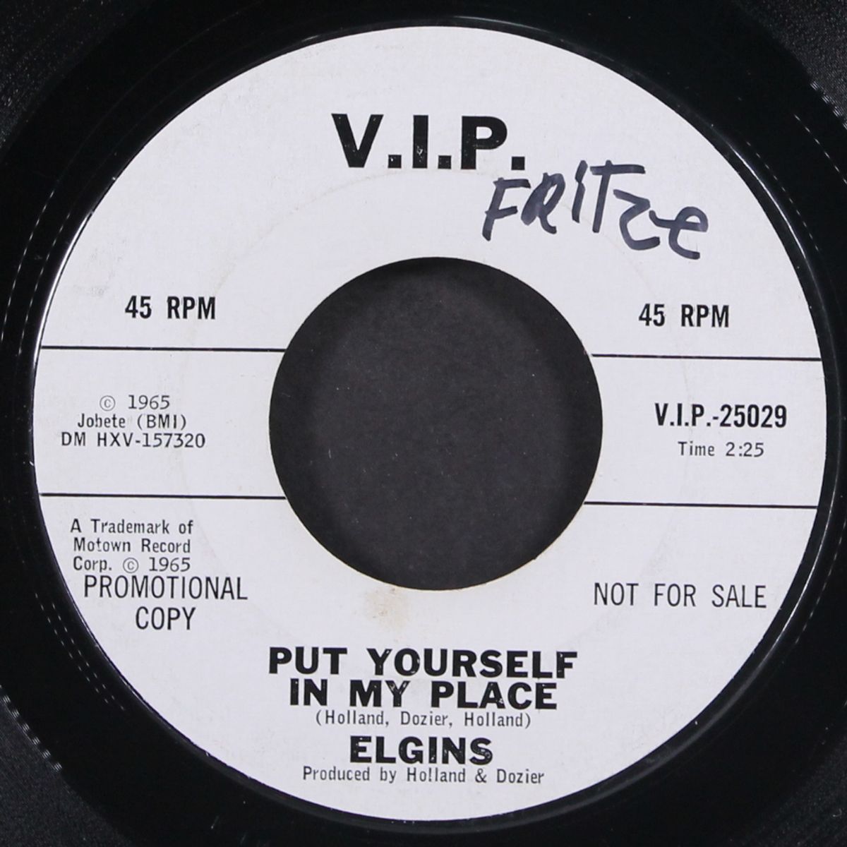 put yourself in my place / darling baby by ELGINS