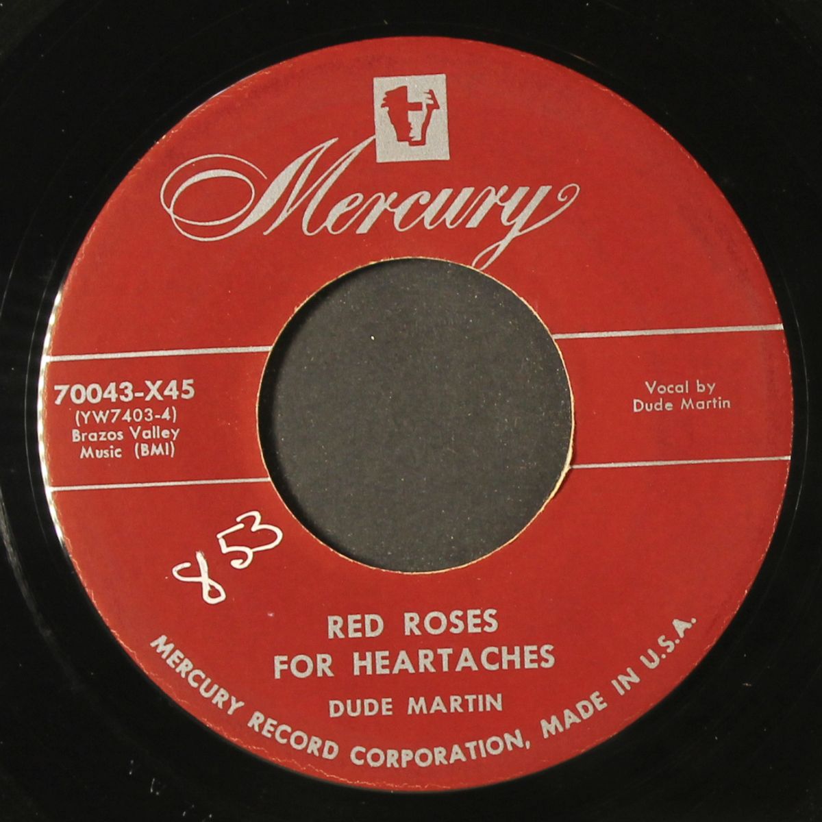 on a hill / red roses for heartaches by DUDE MARTIN